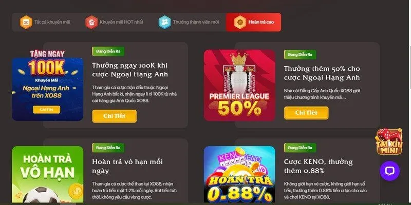 Khuyến mãi XO88 đặc biệt chào mừng thành viên mới